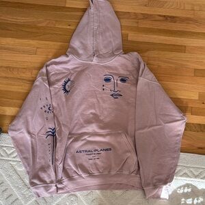 Graphic Hoodie in Mauve